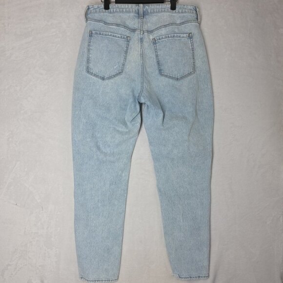 Old Navy Womens Jeans High Rise Og Straight Secret Smooth Pockets Size 16 Light - Picture 6 of 16